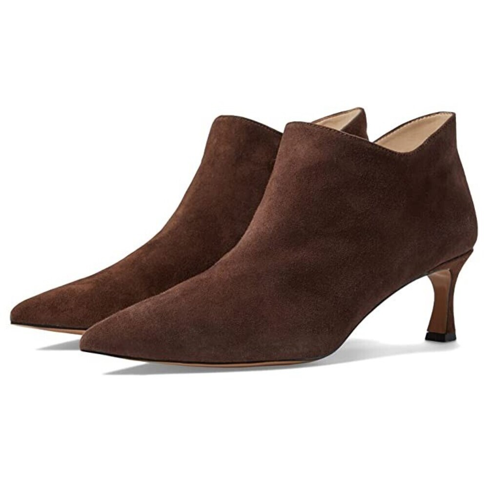 Pelle Moda Colsen Boots Women's 6 Brown Pointed Toe Kitten Heel Bootie JOBB1224
